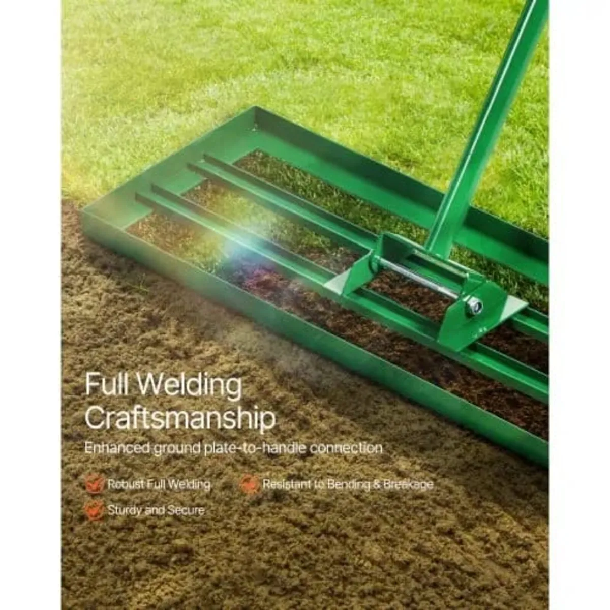 Lawn Leveling Rake, 30"x10" Level Lawn Tool, Heavy - Image 4