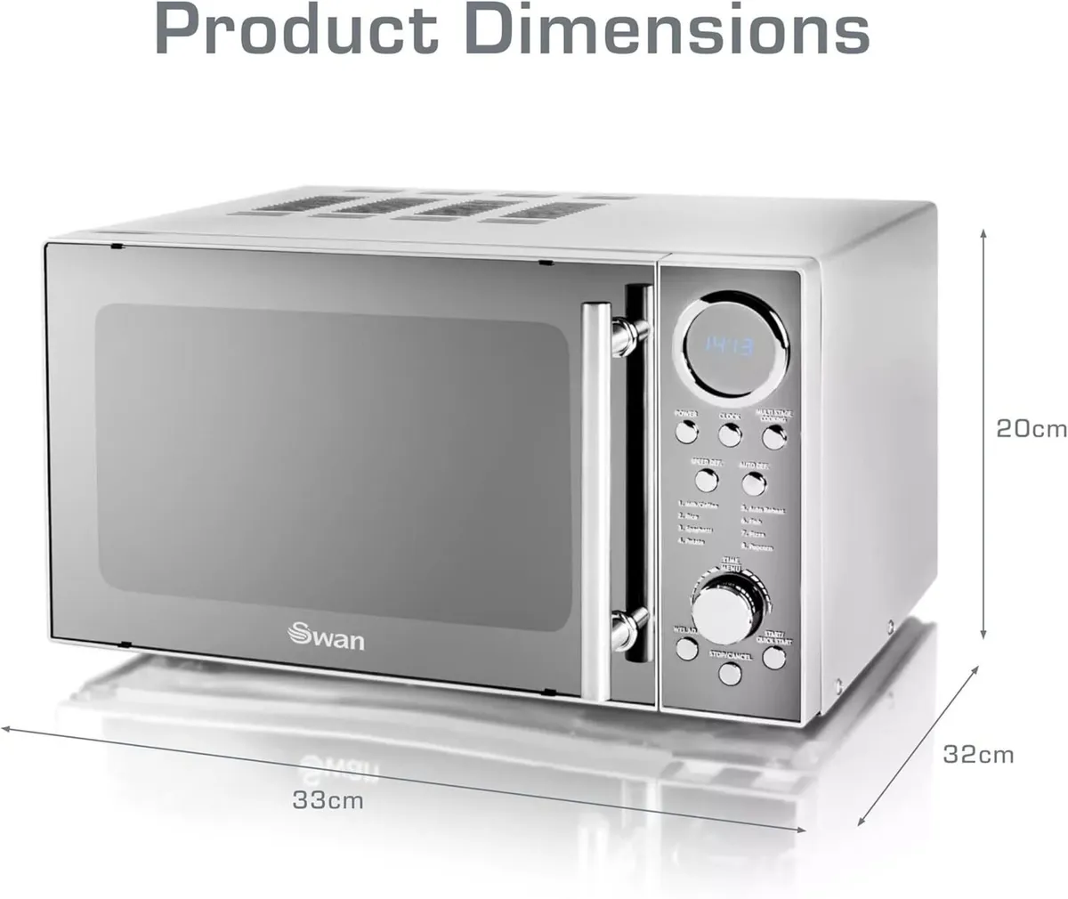 Digital Solo Microwave with 10 Power Levels 800 - Image 2