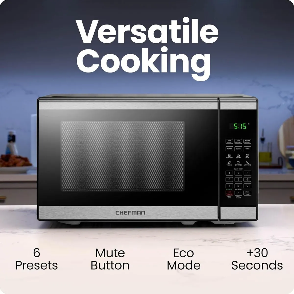 20L 800W Microwave Oven 6 Presets 10 Power Levels - Image 3