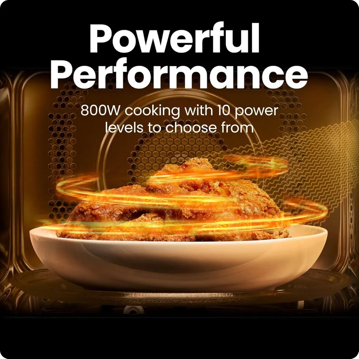 20L 800W Microwave Oven 6 Presets 10 Power Levels - Image 4