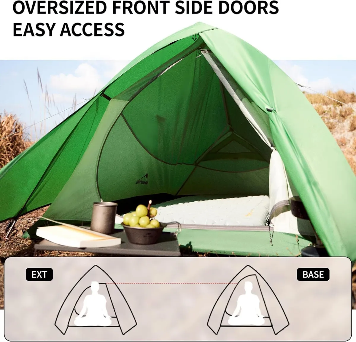 Cloud Up 2 Tent Man Lightweight Camping Easy Set - Image 4
