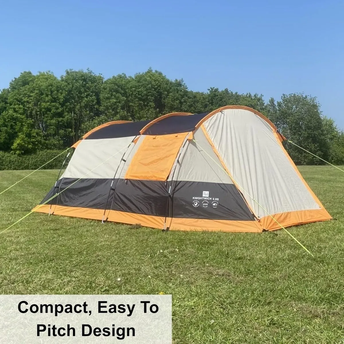 Outdoor Leisure Products 3 Berth Tunnel Tent with - Image 2
