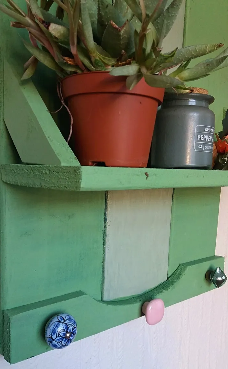 NEW Rustic Floating Shelf Display / Coat Rack - Image 3