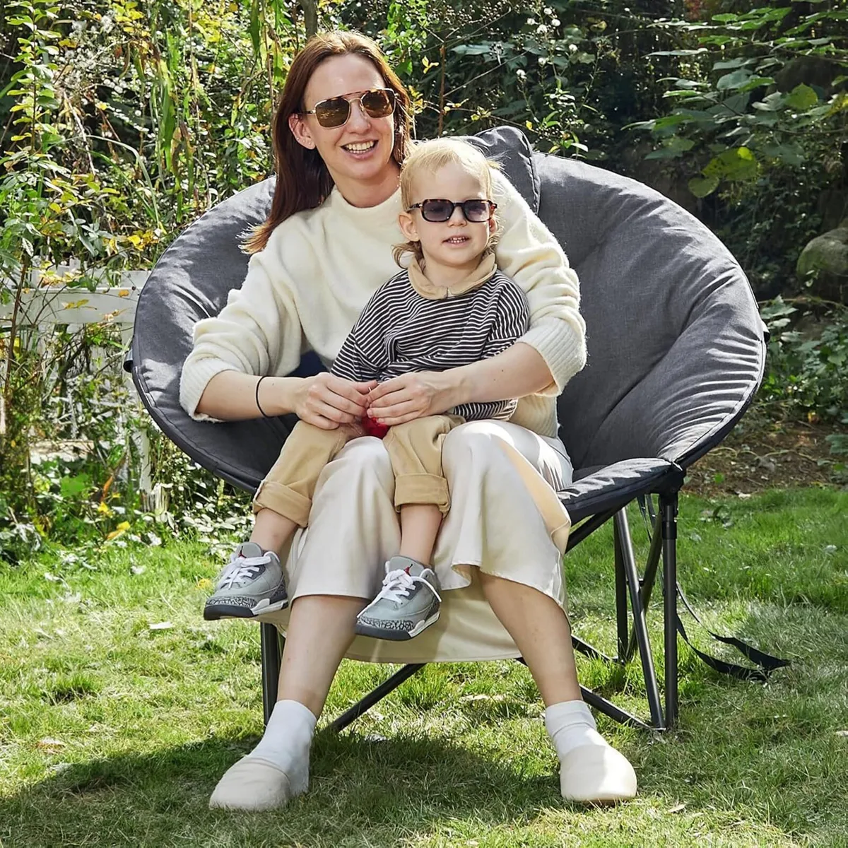 XL Moon Chair for Adults 6cm Padded Garden Saucer - Image 2