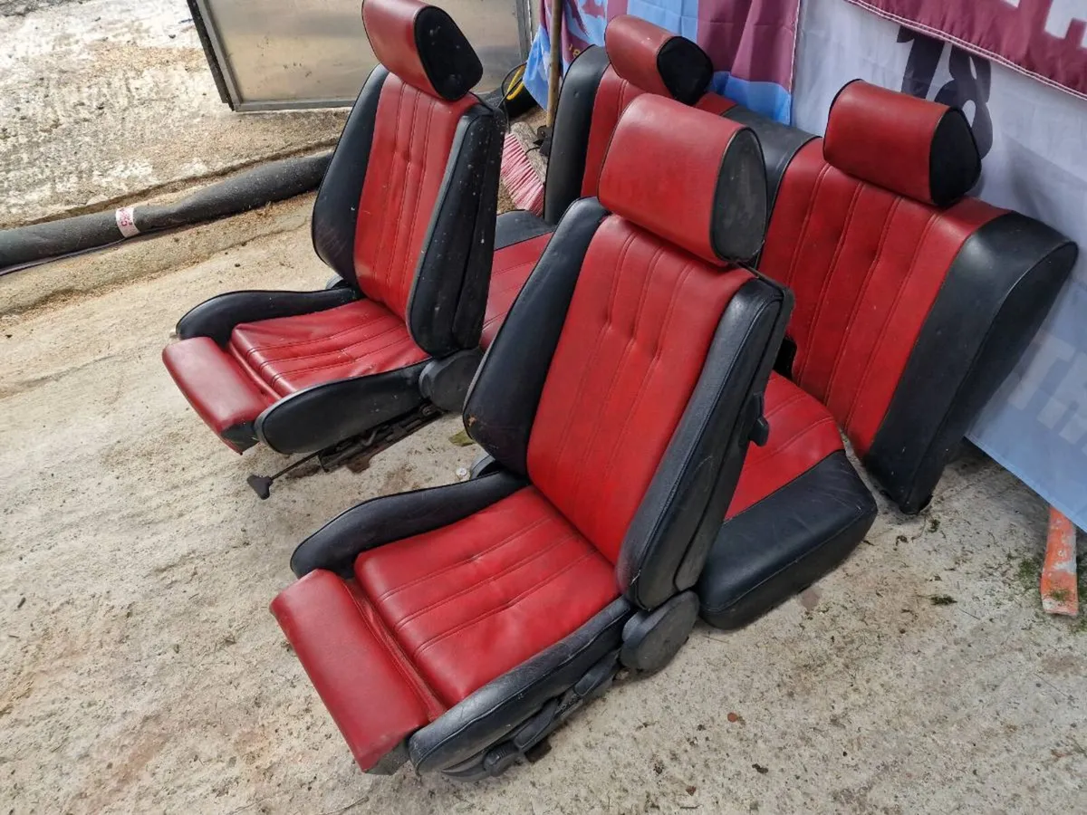 E30 Full Set of Leather Sport Seats - Image 1