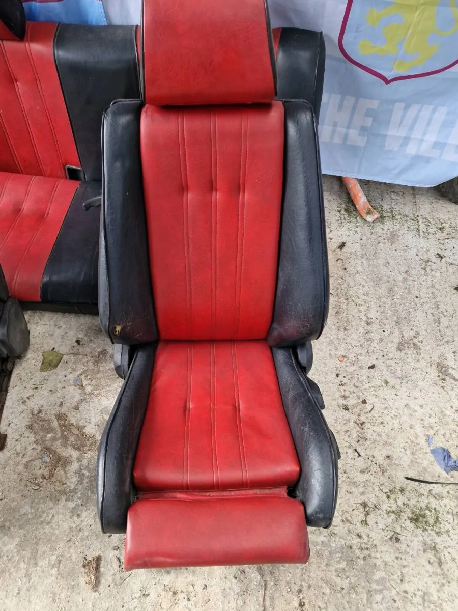 E30 Full Set of Leather Sport Seats - Image 4