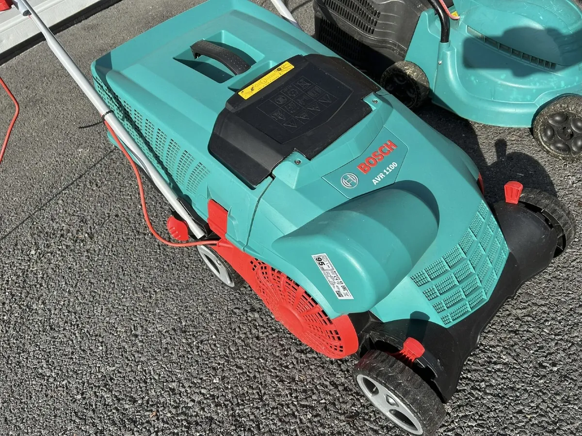 Bosch electric lawnmower & thatcher - Image 2