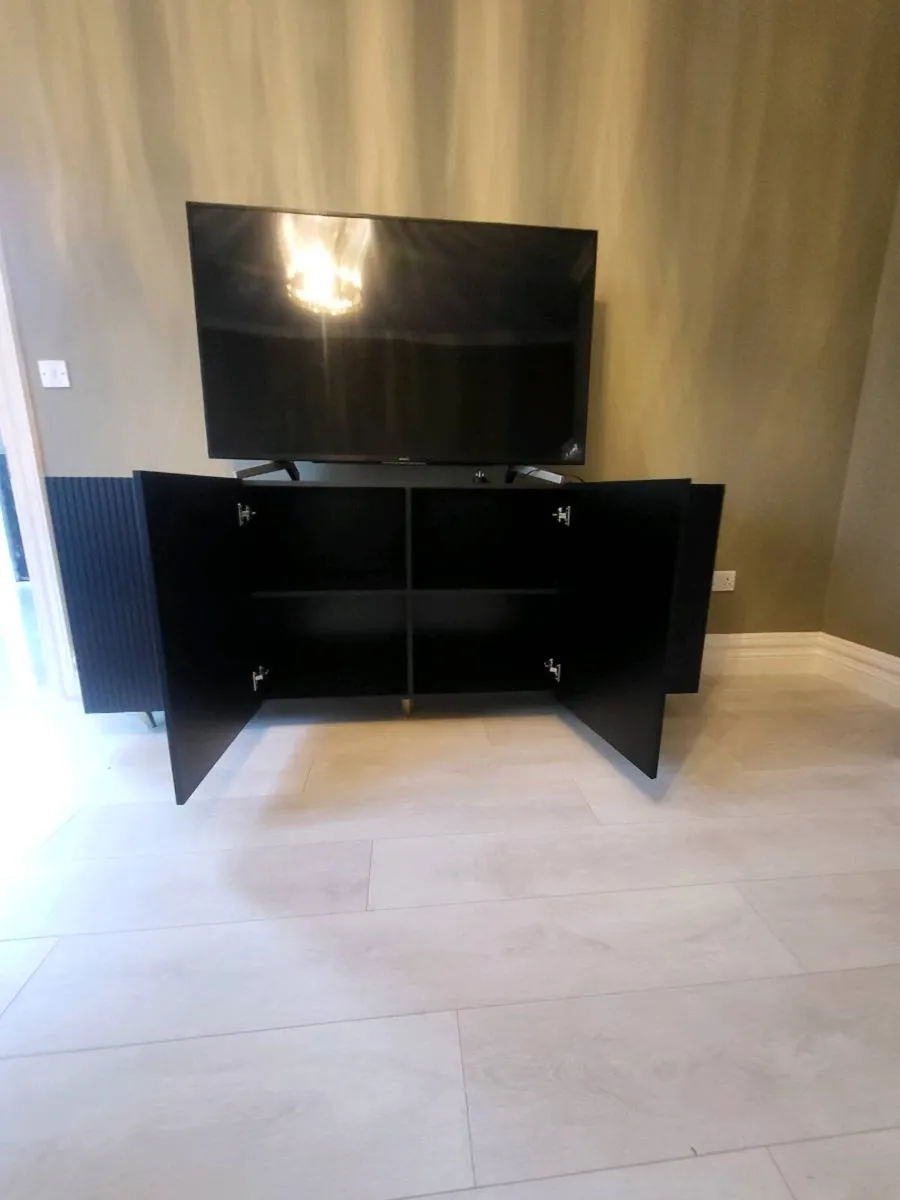 Modern Black Sideboard / TV Unit – Excellent Condi - Image 1