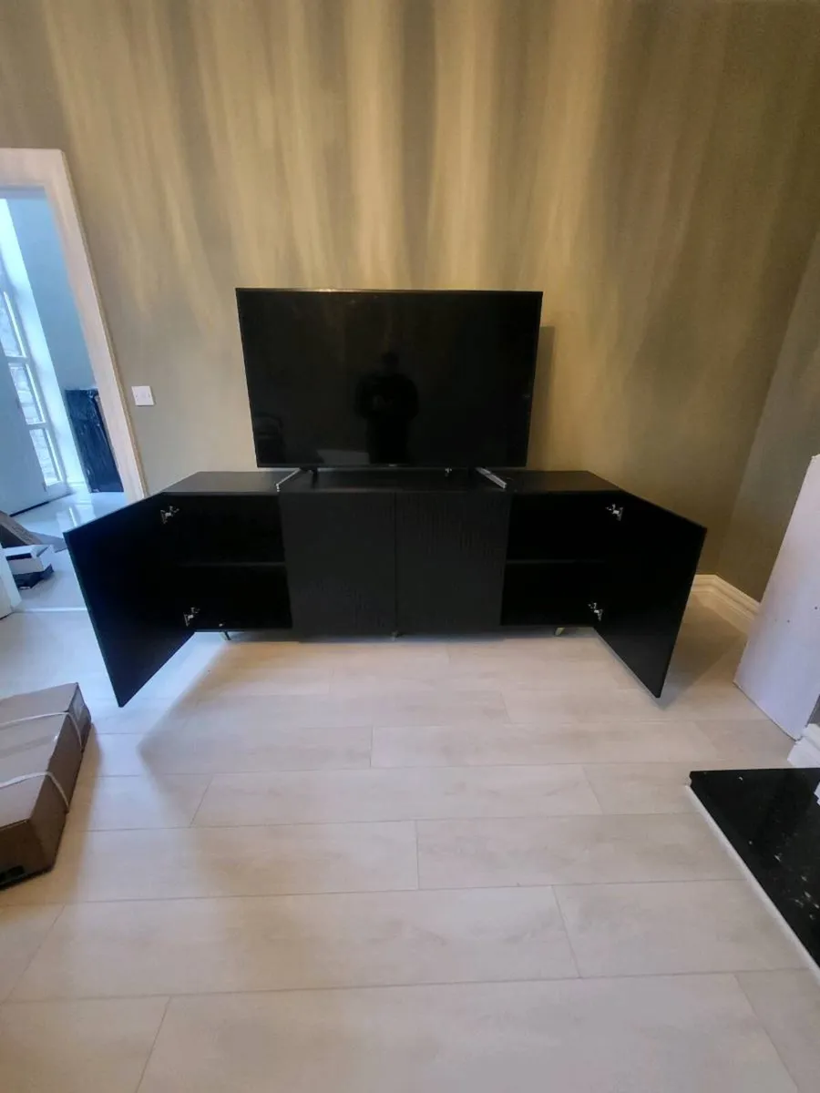 Modern Black Sideboard / TV Unit – Excellent Condi - Image 2