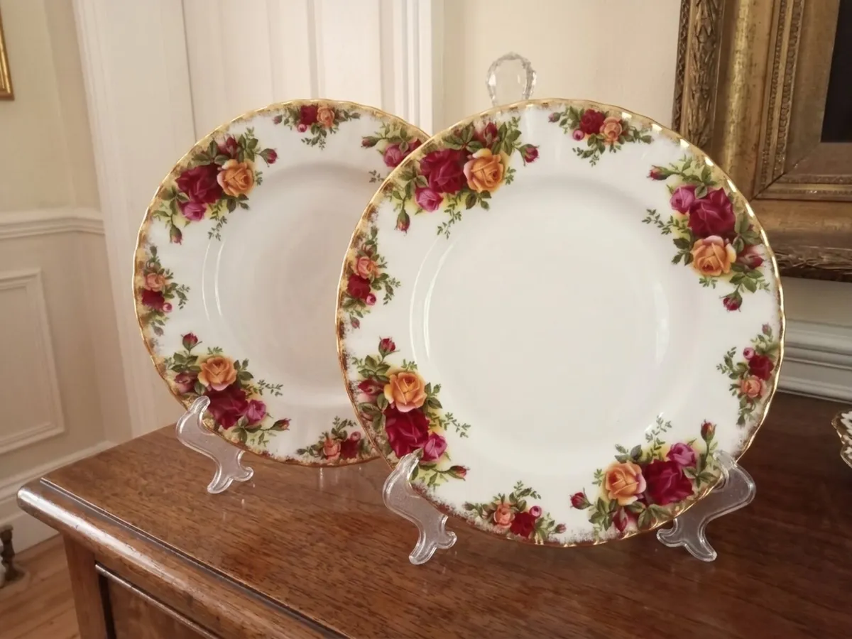 Royal Albert Old Country Roses salad plates postag - Image 3