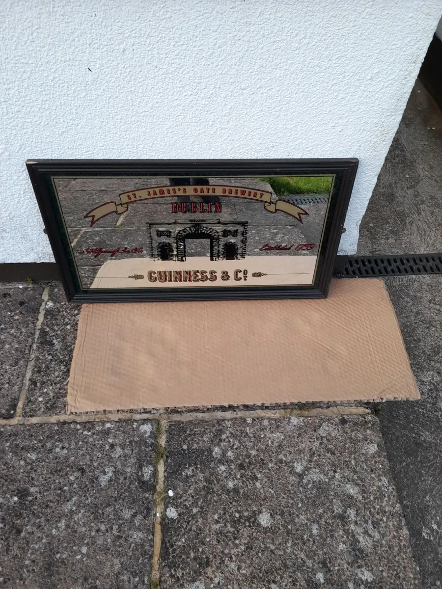 Vintage Guinness Mirror