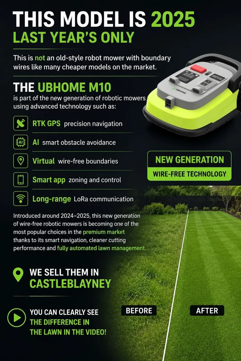 Robotic Lawn Mower GPS AI Navigation phone control - Image 2