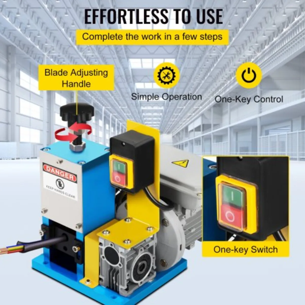 Electric Wire Stripping Machine Φ1.5mm~Φ25mm Porta - Image 4