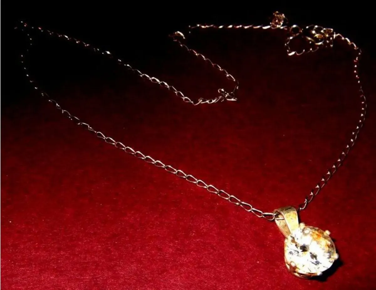 Vintage Hallmarked Silver Necklace/Earrings Set - Image 2