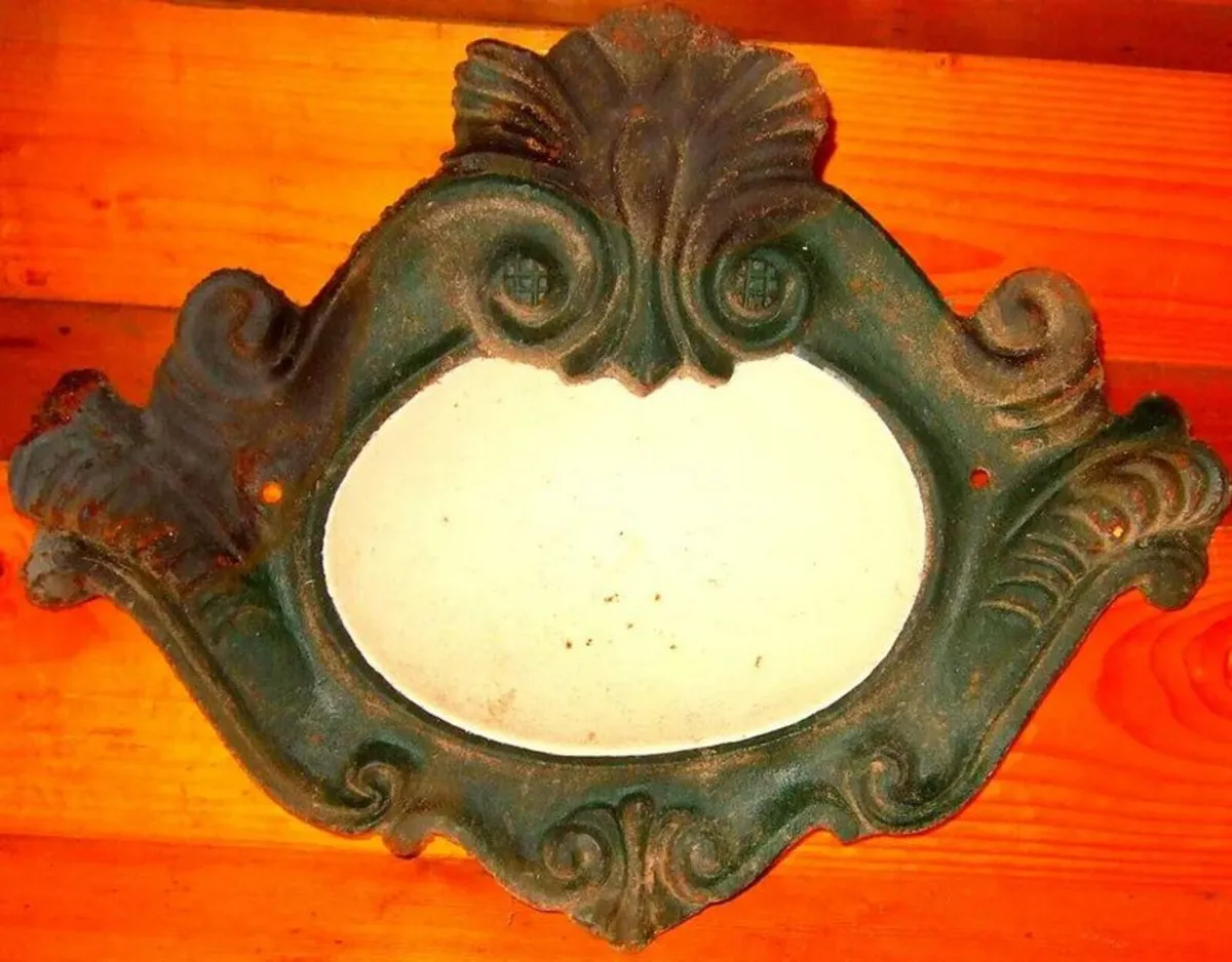 Victorian Cast Iron House Nameplate - Image 1