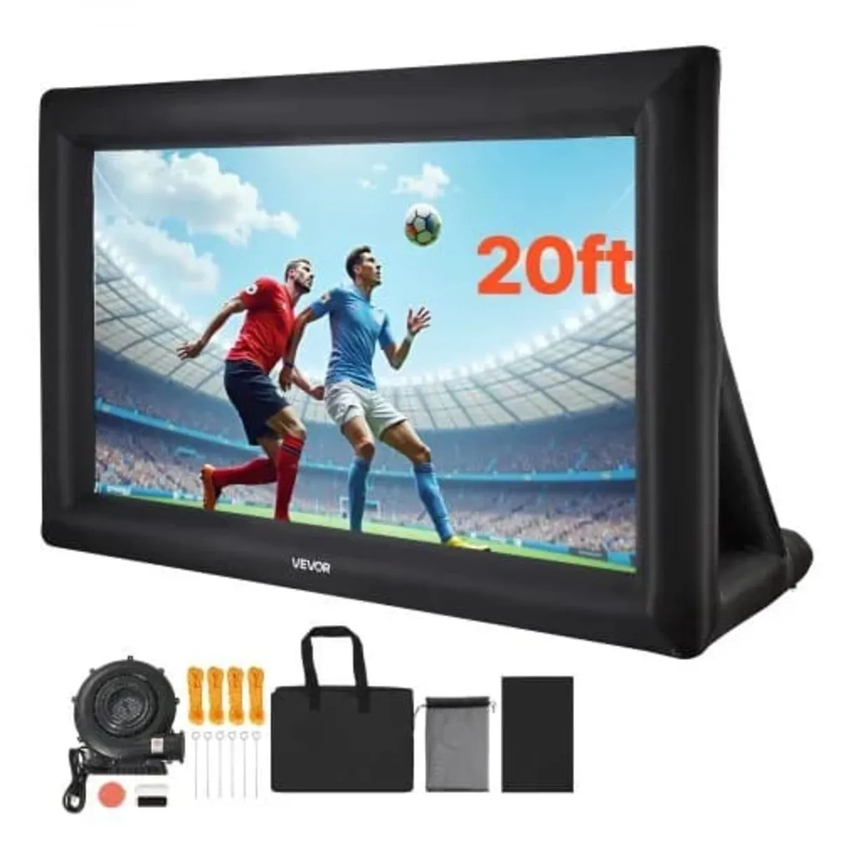 20 ft Inflatable Movie Screen, 600D Washable Infla - Image 1