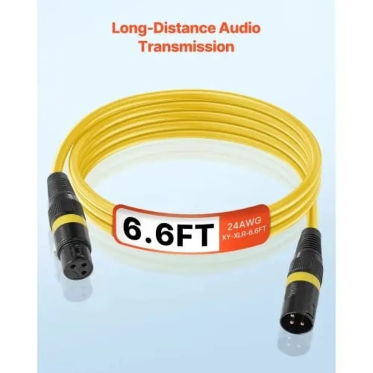 XLR Cable 2 m, 10 Pack, Shielded Balanced DMX Male - Image 4