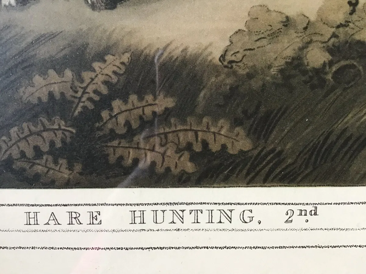 ‘La Chase au Lievre’ Hare Hunting Print-2nd S.Hewi - Image 2