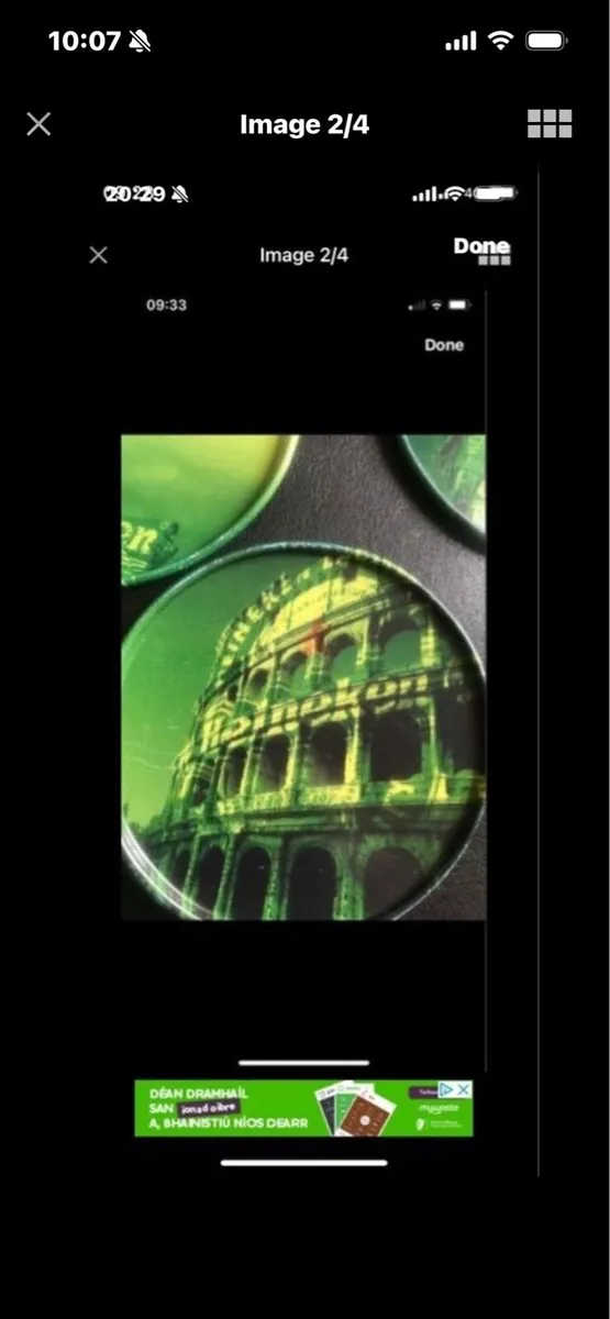 Heineken Metal Coasters (4) - Image 2