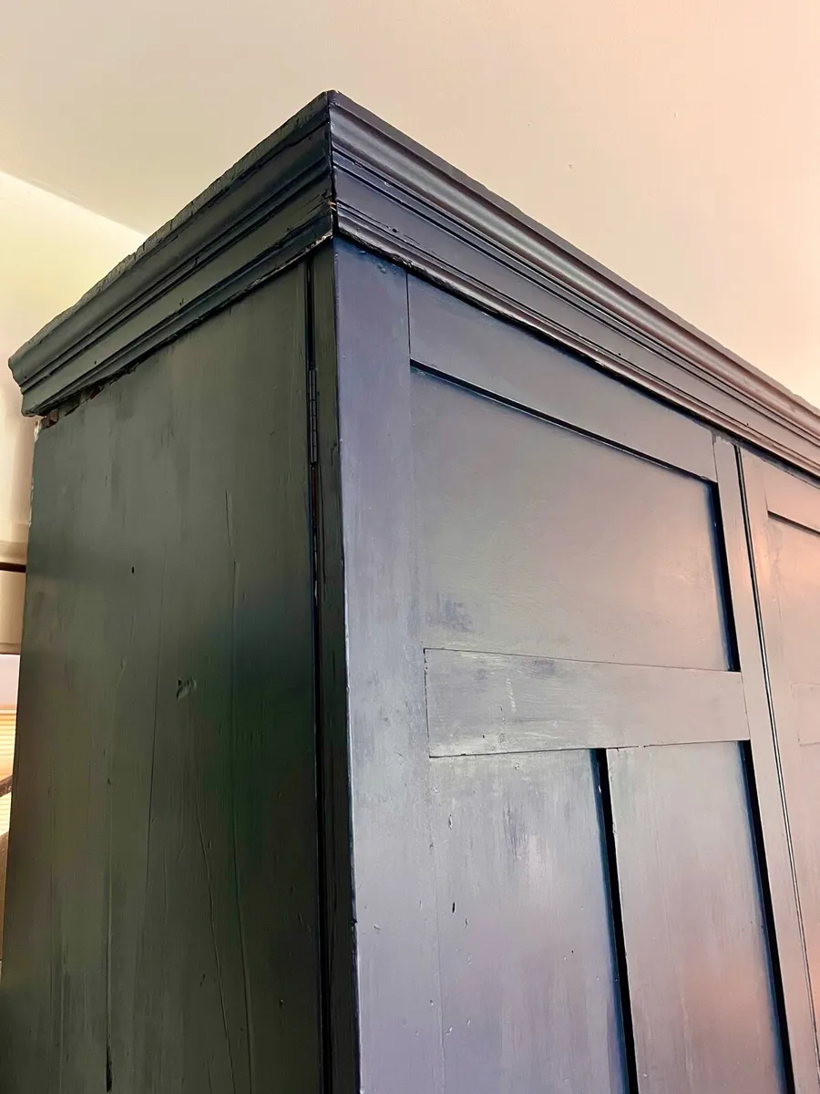 Huge vintage oak and pine pantry cabinet - Image 2