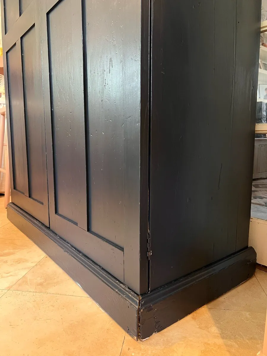 Huge vintage oak and pine pantry cabinet - Image 3