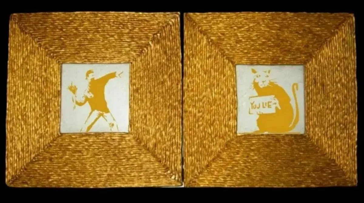 Duo of 'After Banksy' Artwork - Image 1