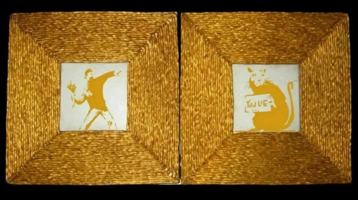 Duo of 'After Banksy' Artwork - Image 2