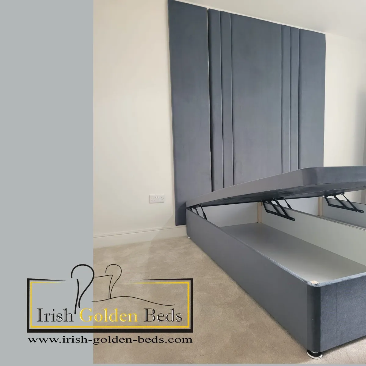 bed frame and headboard, free delivery - Image 1