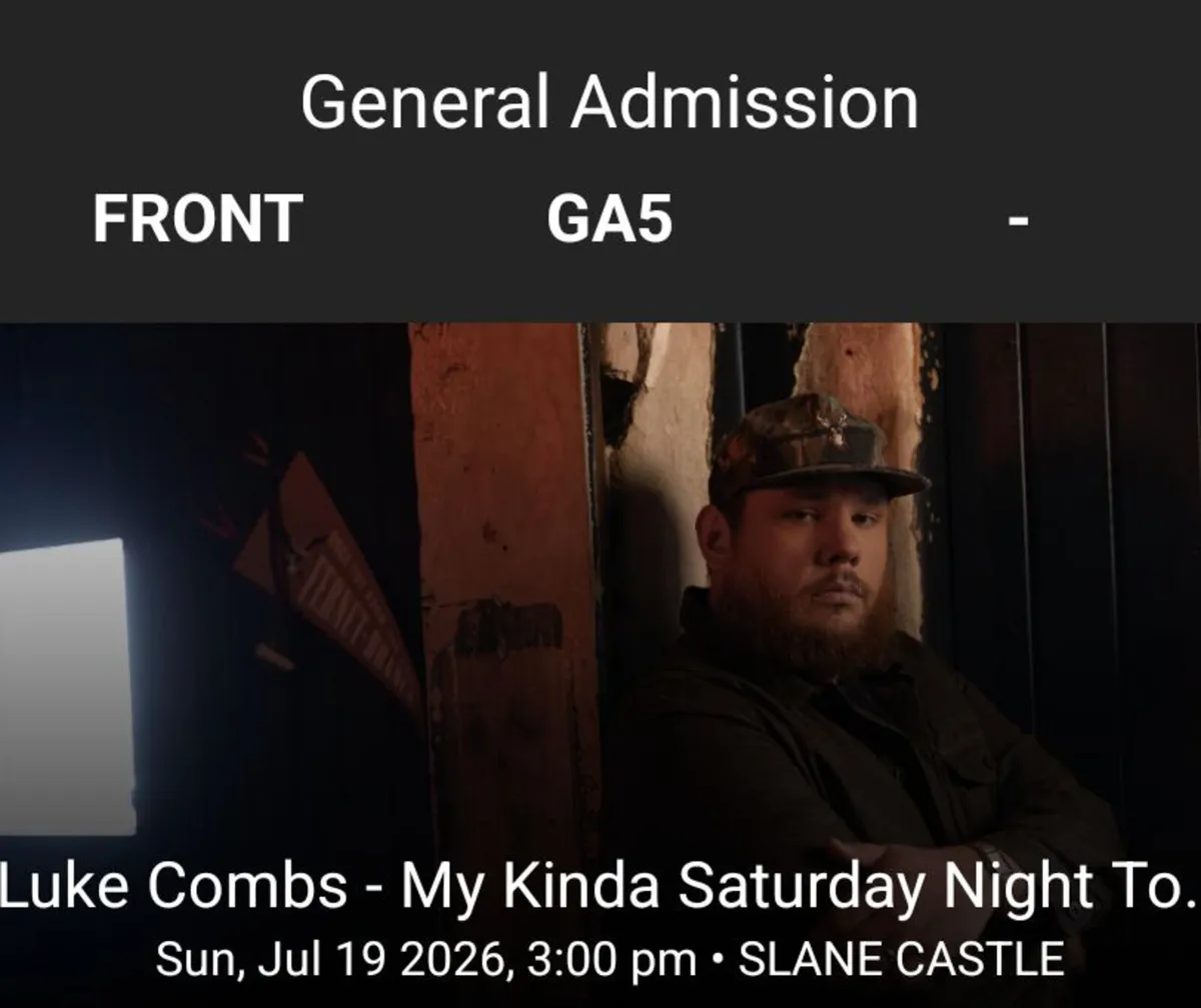 Luke Combs Concert tickets x 2