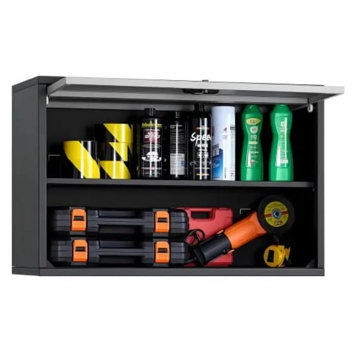 Metal Wall Cabinet, 77W x 30.5D x 50H cm, Floating - Image 1