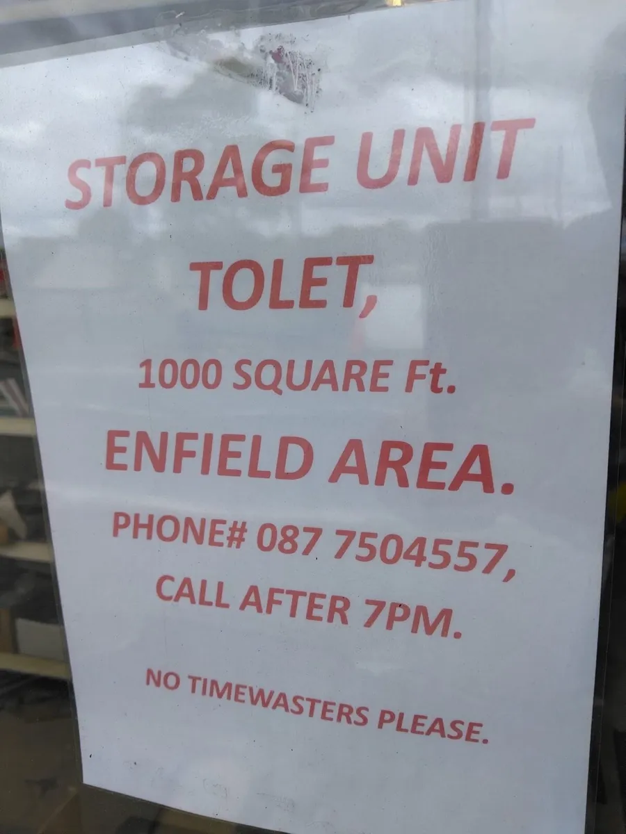 Storage Unit to Let