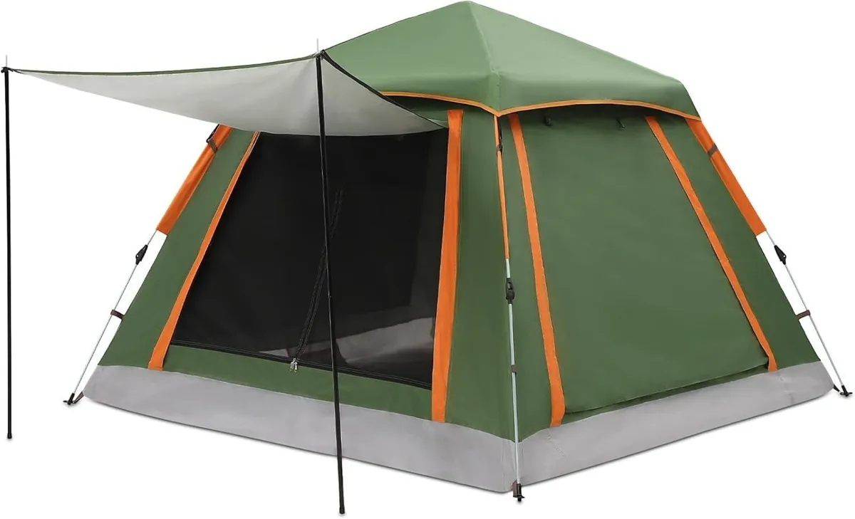 Pop Up Tent Automatic Camping Waterproof Glow-in-t - Image 1