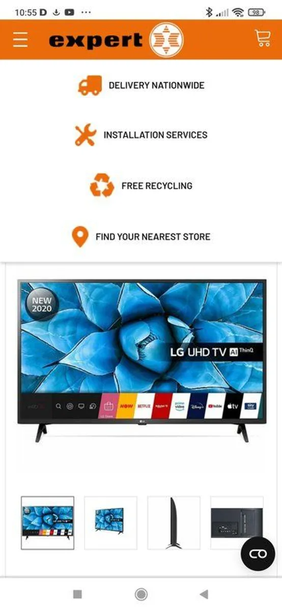 43 Lg Tv 4 K Ultra Hd Lg43up7100plb - Image 2