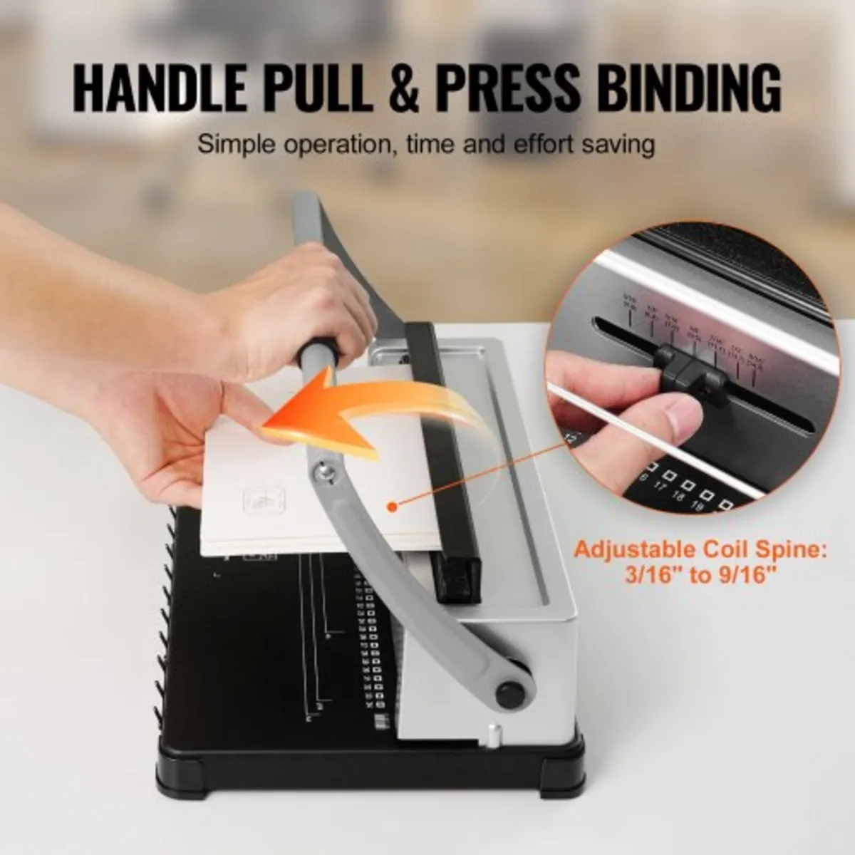 Coil Spiral Binding Machine, Manual Book Maker 34- - Image 3