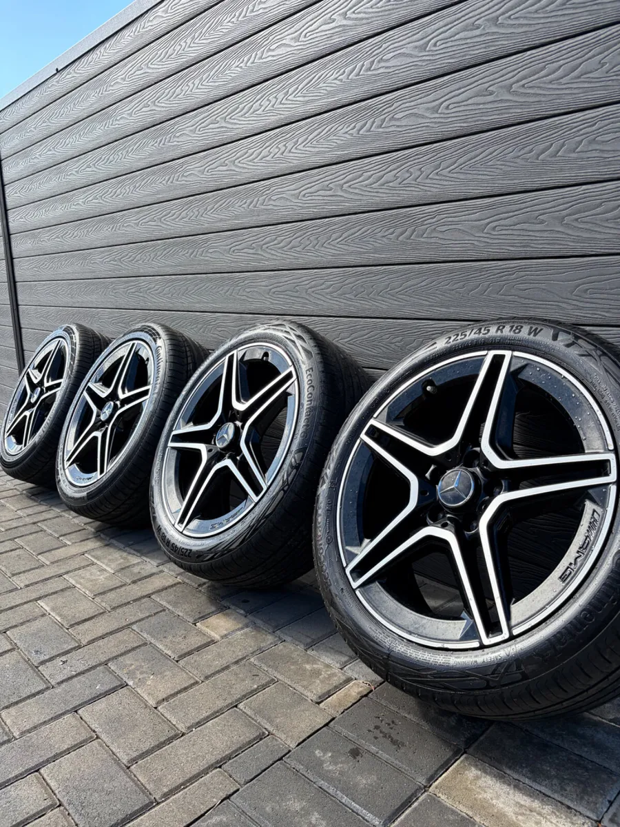 18” GENUINE MERCEDES AMG ALLOY WHEELS & TYRES - Image 1