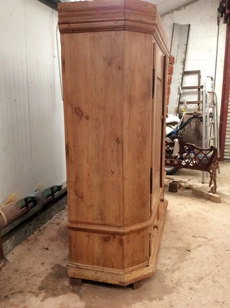 French Armoire, Wardrobe, Kitchen, Pantry, Cupboard, Linen - Image 2