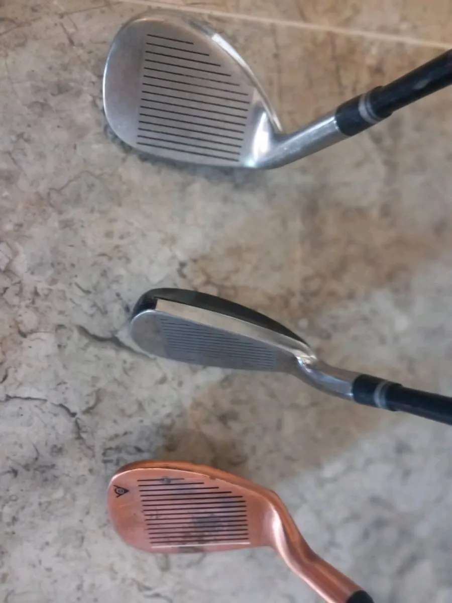 3 golf irons.  Right handed clubs. - Image 3