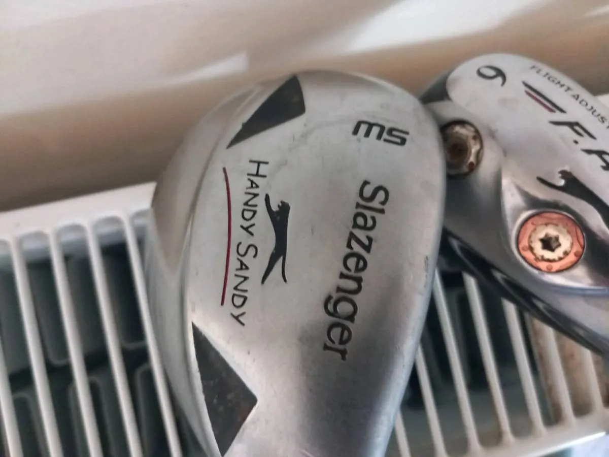 3 golf irons.  Right handed clubs. - Image 4