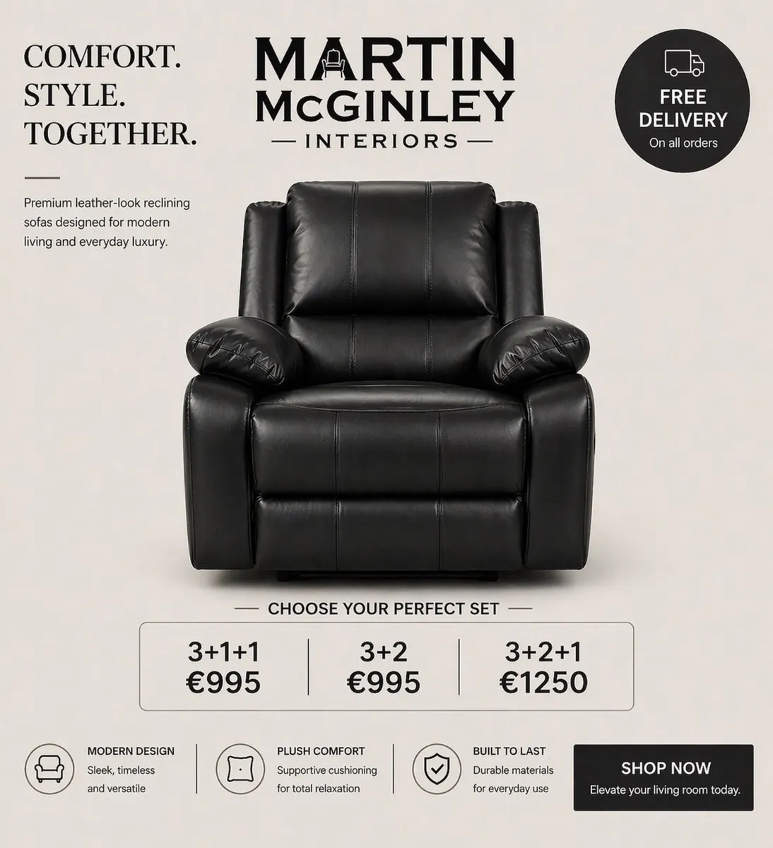 New Larson Sofa Sets Full Recliners - Image 4