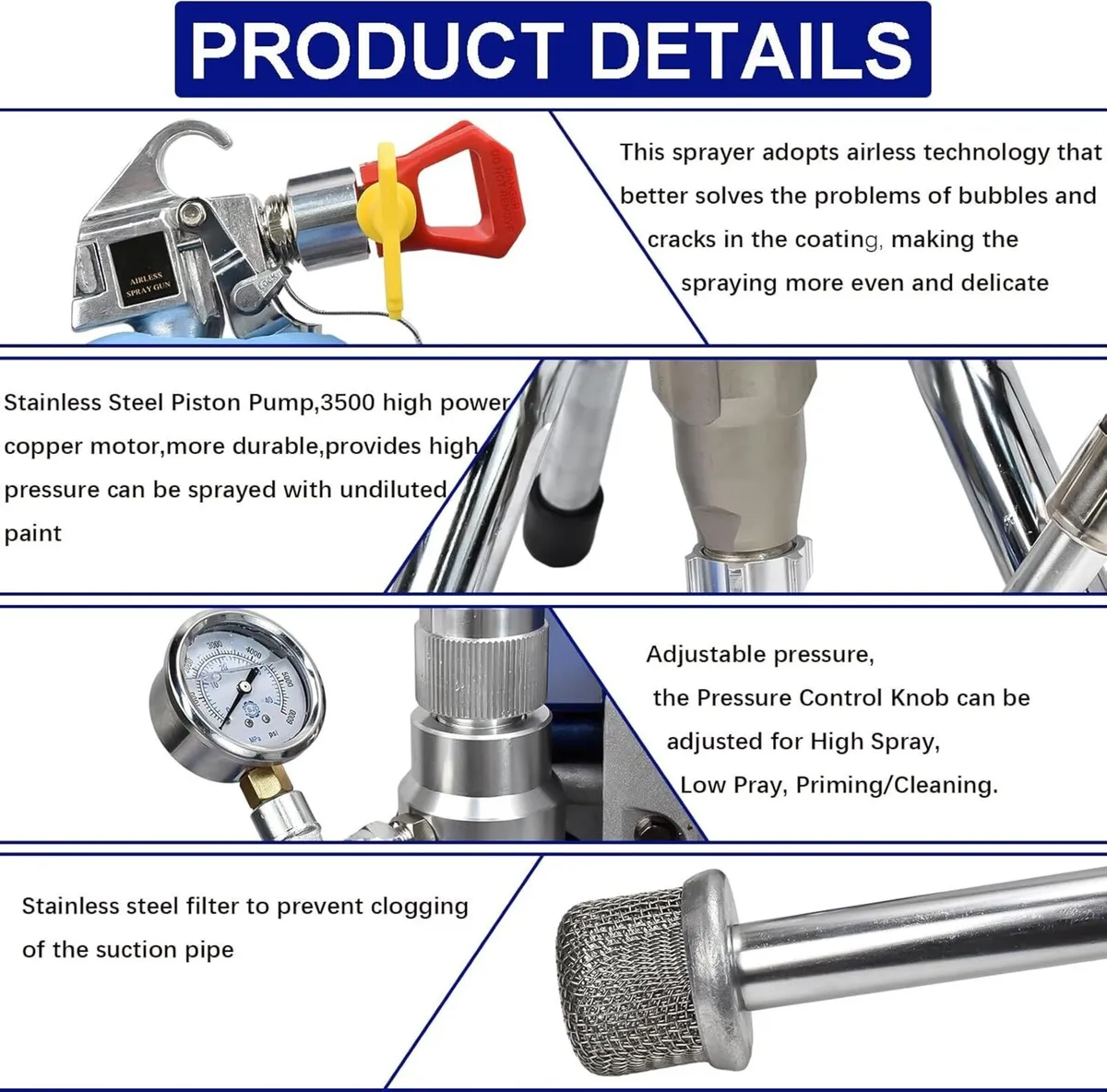 Airless Paint Sprayer High Pressure Paint Coating - Image 4