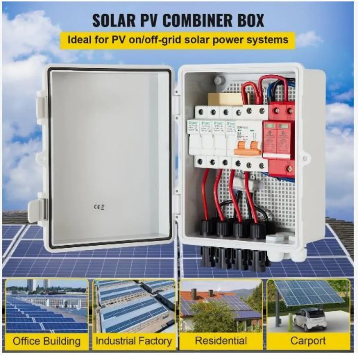 PV Combiner Box, 4 String, Solar Combiner Box - Image 2