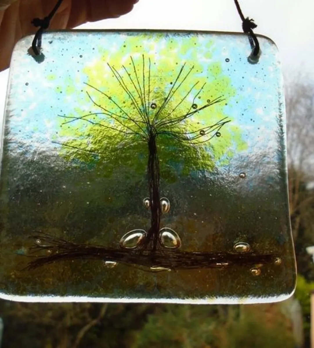 Glass art, Tree of life, Suncatcher, Home decor - Image 2