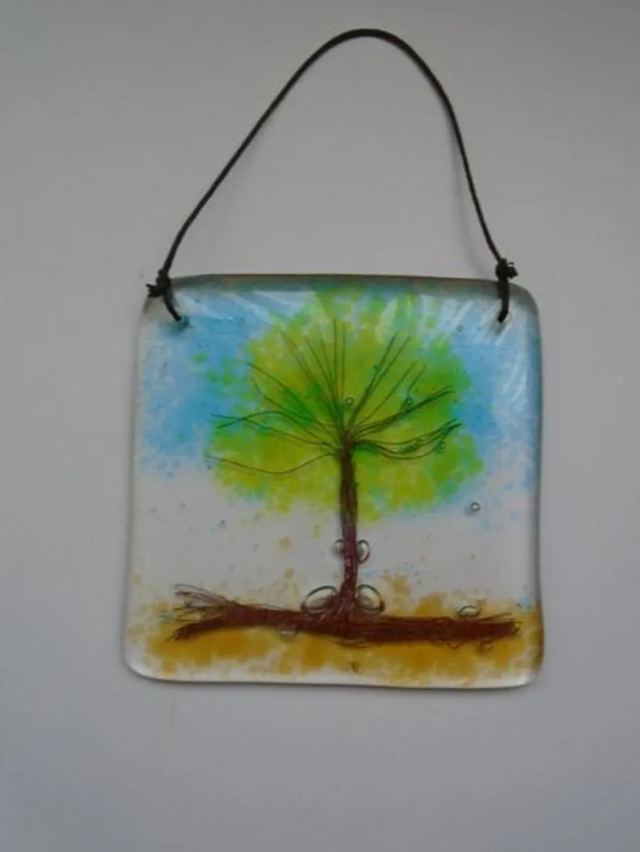 Glass art, Tree of life, Suncatcher, Home decor - Image 1