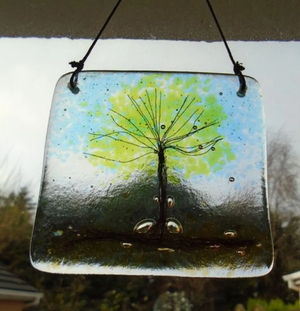 Glass art, Tree of life, Suncatcher, Home decor - Image 4