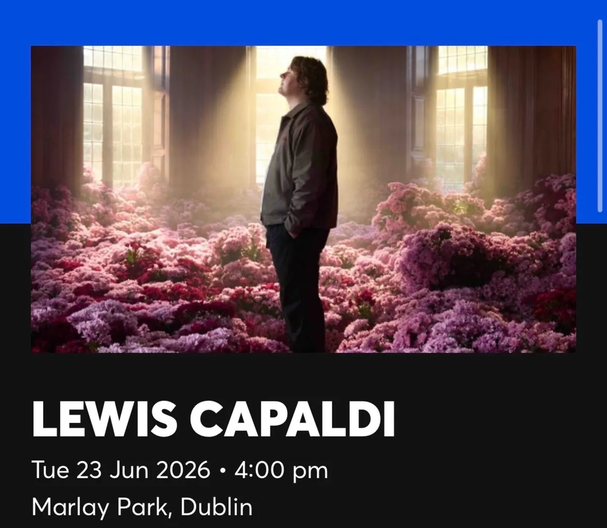 Lewis Capaldi Concert Tickets X 2 Dublin June 23rd
