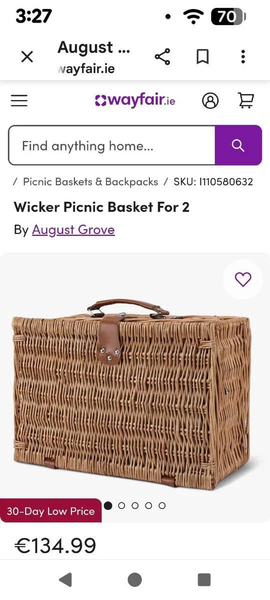 Vintage Picnic basket - Image 1
