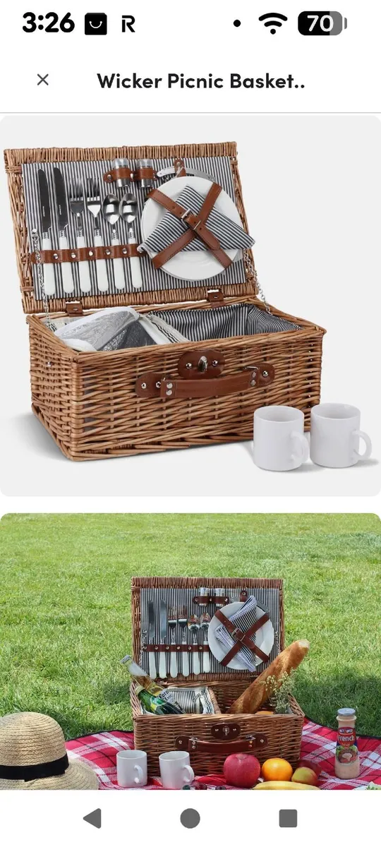 Vintage Picnic basket - Image 3
