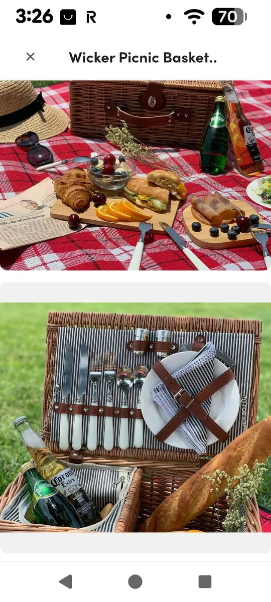 Vintage Picnic basket - Image 4