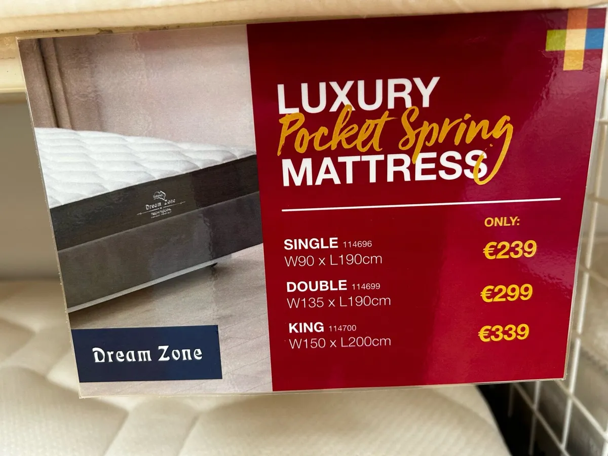 Mattress Double - Pocket Sprung - Image 3