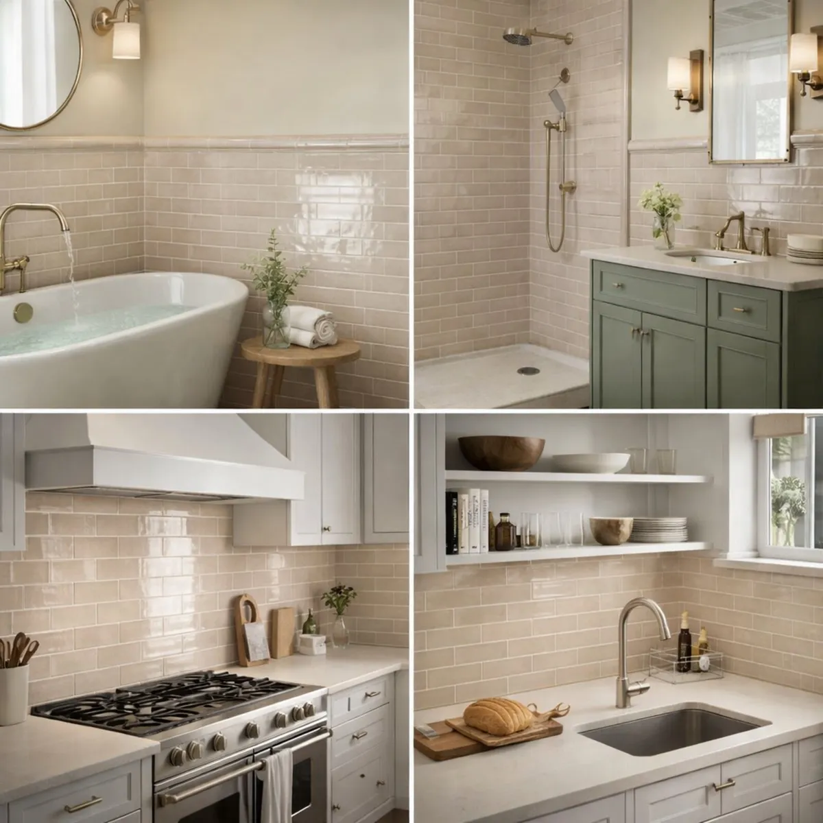 Equipe beige wall tile - Image 1